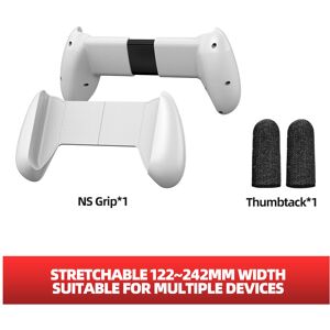 Maxpower (white 2cap) For Nintend Switch Hand Grip Replaceable Protective Stand Holder Sw Maxpower (white 2cap) For Nintend Switch Hand Grip Replaceable Protective Stand Holder Sw