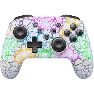 Unbranded (White) Six Axis Gyroscope Dual Vibration RGB Wireless Gamepad LED CRACK PROCESS Unbranded (White) Six Axis Gyroscope Dual Vibration RGB Wireless Gamepad LED CRACK PROCESS