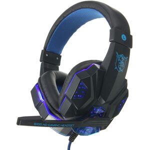 GreenZech (Black+Blue) USB 3.5mm LED Surround Stereo Gaming Headset Headbrand Headphone Wi GreenZech (Black+Blue) USB 3.5mm LED Surround Stereo Gaming Headset Headbrand Headphone Wi
