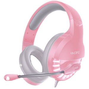 GreenZech (Pink) USB 3.5mm AUX Wired Gaming Headset Over-Ear Surround Bass HD Voice Low Lo GreenZech (Pink) USB 3.5mm AUX Wired Gaming Headset Over-Ear Surround Bass HD Voice Low Lo