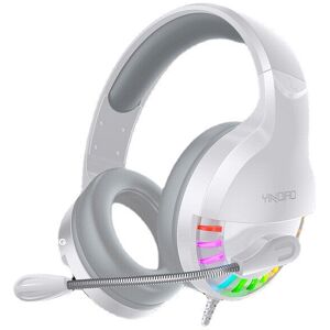 GreenZech (White) USB 3.5mm AUX Wired Gaming Headset Over-Ear Surround Bass HD Voice Low L GreenZech (White) USB 3.5mm AUX Wired Gaming Headset Over-Ear Surround Bass HD Voice Low L