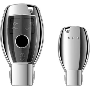 Maxpower (Sliver only case) Soft TPU Car Remote Key Case For Mercedes Benz A B C E S CLS Maxpower (Sliver only case) Soft TPU Car Remote Key Case For Mercedes Benz A B C E S CLS