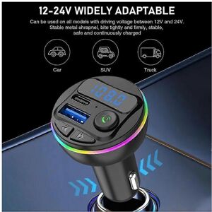 Unbranded Bluetooth 5.0 FM Transmitter Car MP3 Modulator Player Audio Receiver with 3 in 1 Unbranded Bluetooth 5.0 FM Transmitter Car MP3 Modulator Player Audio Receiver with 3 in 1
