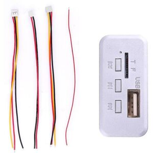Unbranded (white) 12V Wireless Bluetooth 5.0 MP3 Decoder Board Car MP3 Player Radio USB TF Unbranded (white) 12V Wireless Bluetooth 5.0 MP3 Decoder Board Car MP3 Player Radio USB TF