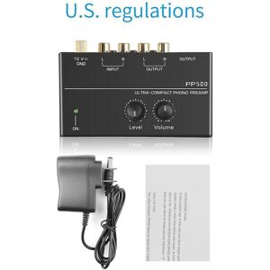 Unbranded (US Plug) PP500 Ultra-compact Phono Preamp pre Amp Preamplifier with Level Volum Unbranded (US Plug) PP500 Ultra-compact Phono Preamp pre Amp Preamplifier with Level Volum
