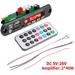 Unbranded DC 5V-26V 40W Amplifier MP3 Decoder Board Bluetooth 5.0 Car MP3 Player USB FM AU Unbranded DC 5V-26V 40W Amplifier MP3 Decoder Board Bluetooth 5.0 Car MP3 Player USB FM AU