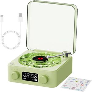 Unbranded (Green) Record Player Smart - The Waves Smart Record Player Turntables - Portabl Unbranded (Green) Record Player Smart - The Waves Smart Record Player Turntables - Portabl