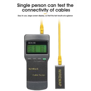 Unbranded (As show, One size) SC8108 Portable LCD Network Tester Meter&LAN Phone Cable Tes Unbranded (As show, One size) SC8108 Portable LCD Network Tester Meter&LAN Phone Cable Tes
