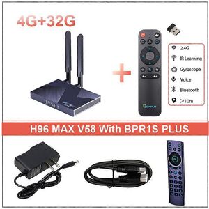 Unbranded (UK Plug, 4G 32G BPR2S PLUS) H96 MAX V58 Android 12.0 WiFi6 Quad Core Rockchip R Unbranded (UK Plug, 4G 32G BPR2S PLUS) H96 MAX V58 Android 12.0 WiFi6 Quad Core Rockchip R