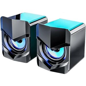 Unbranded (As show, One size) PC speaker7.5*6*6cm, Gaming speaker with cool LED light, USB Unbranded (As show, One size) PC speaker7.5*6*6cm, Gaming speaker with cool LED light, USB