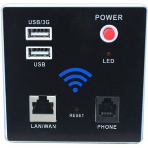 GreenZech (black) 300Mbps Wifi Router Wall Embedded Wireless AP Repeater 2.4G Portable USB GreenZech (black) 300Mbps Wifi Router Wall Embedded Wireless AP Repeater 2.4G Portable USB