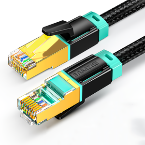 GreenZech (2M) Cat8 SSTP Ethernet Cable Networking Nylon Braided High Speed 40Gbps 2000MHz GreenZech (2M) Cat8 SSTP Ethernet Cable Networking Nylon Braided High Speed 40Gbps 2000MHz