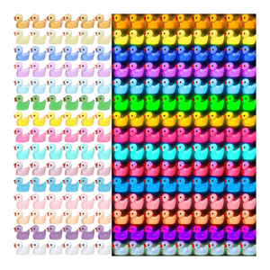 Semoic 200 PCS Luminous Mini Resin Ducks Glow in the Dark Semoic 200 PCS Luminous Mini Resin Ducks Glow in the Dark