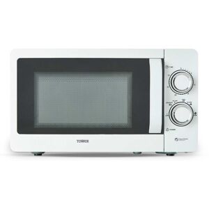 Tower 800W 20L Manual Microwave with 6 Heat Settings, Defrost, White & Chrome Tower 800W 20L Manual Microwave with 6 Heat Settings, Defrost, White & Chrome