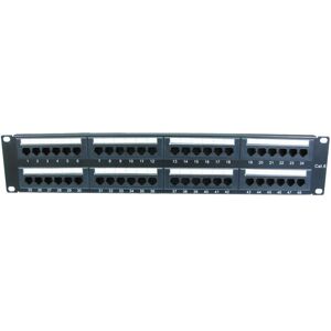 kenable Cat6 Gigabit 19 Inch Rack Mountable Patch Panel 48 Port 2U & Back Bar kenable Cat6 Gigabit 19 Inch Rack Mountable Patch Panel 48 Port 2U & Back Bar
