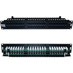 Loops QUALITY AT 48 Port Way CAT5e Ethernet Patch Panel 2U 19" Rack Mount RJ45 Networ Loops QUALITY AT 48 Port Way CAT5e Ethernet Patch Panel 2U 19" Rack Mount RJ45 Networ