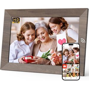Unbranded (WiFi 10.1inch Wood) WiFi Digital Photo Frame Touchscreen, electronic photo fram Unbranded (WiFi 10.1inch Wood) WiFi Digital Photo Frame Touchscreen, electronic photo fram