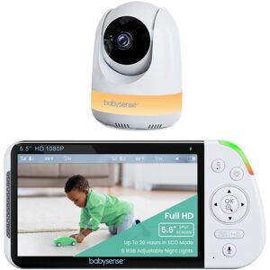 Babysense 5.5? 1080p Full HD Split-Screen Baby Monitor, Video Baby Monitor with Babysense 5.5? 1080p Full HD Split-Screen Baby Monitor, Video Baby Monitor with
