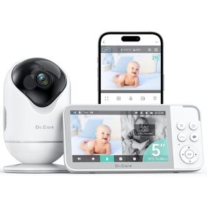 Care+ Dr.Care VistaView Smart WiFi Baby Monitor, 5? 1080P HD Screen, 2K Camera with Ap Care+ Dr.Care VistaView Smart WiFi Baby Monitor, 5? 1080P HD Screen, 2K Camera with Ap