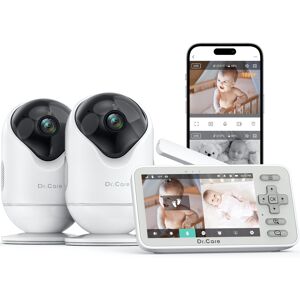 Care+ Dr.Care VistaView Lite Smart WiFi Baby Monitor with 2 Cameras- 4? 720P Split Scr Care+ Dr.Care VistaView Lite Smart WiFi Baby Monitor with 2 Cameras- 4? 720P Split Scr