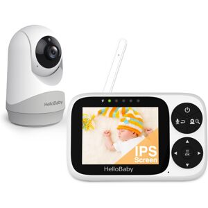 HelloBaby Baby Monitor with Camera and Night Vision, 3.2" IPS Screen Hello Baby Camera Mon HelloBaby Baby Monitor with Camera and Night Vision, 3.2" IPS Screen Hello Baby Camera Mon
