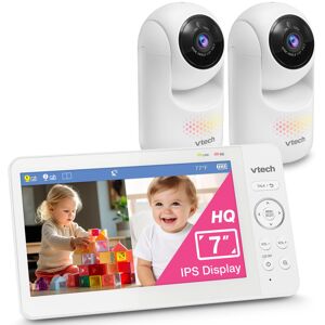 VTech Advanced HQ Max Twin 7" Digital Video 2-Cameras Baby Monitor with Pan Tilt VTech Advanced HQ Max Twin 7" Digital Video 2-Cameras Baby Monitor with Pan Tilt