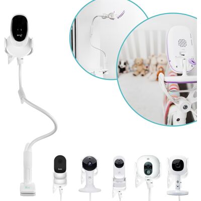 Flexi Twist Universal Baby Monitor Holder Secure with Straps & Clamp to Furn Flexi Twist Universal Baby Monitor Holder Secure with Straps & Clamp to Furn