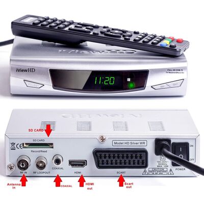 Unbranded UK FULL HD Freeview Receiver + HD Recorder by USB & SD Card, Analogue to Digital Unbranded UK FULL HD Freeview Receiver + HD Recorder by USB & SD Card, Analogue to Digital