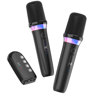 Unbranded Karaoke Companion Wireless Microphone Dynamic 5.3 DSP Mixer System RGB Colorful Unbranded Karaoke Companion Wireless Microphone Dynamic 5.3 DSP Mixer System RGB Colorful