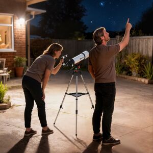 Outsunny Refractor Astronomy Telescope with 80 mm Aperture, Carry Bag, White Outsunny Refractor Astronomy Telescope with 80 mm Aperture, Carry Bag, White