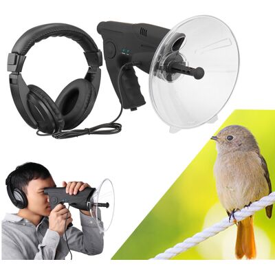 Unbranded Parabolic Microphone Monocular X8 Ear Long Range Birds Listening Telescope 200M Unbranded Parabolic Microphone Monocular X8 Ear Long Range Birds Listening Telescope 200M