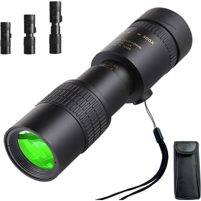 Chronus 10-300x40 HD Monocular, BAK4 FMC Lens, for Birding/Concerts Chronus 10-300x40 HD Monocular, BAK4 FMC Lens, for Birding/Concerts