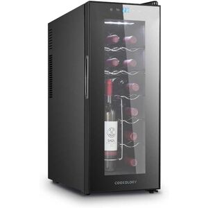Cookology CWTE12BK 12 Bottle Thermo Electric Wine Cooler, Countertop, Digital Te Cookology CWTE12BK 12 Bottle Thermo Electric Wine Cooler, Countertop, Digital Te
