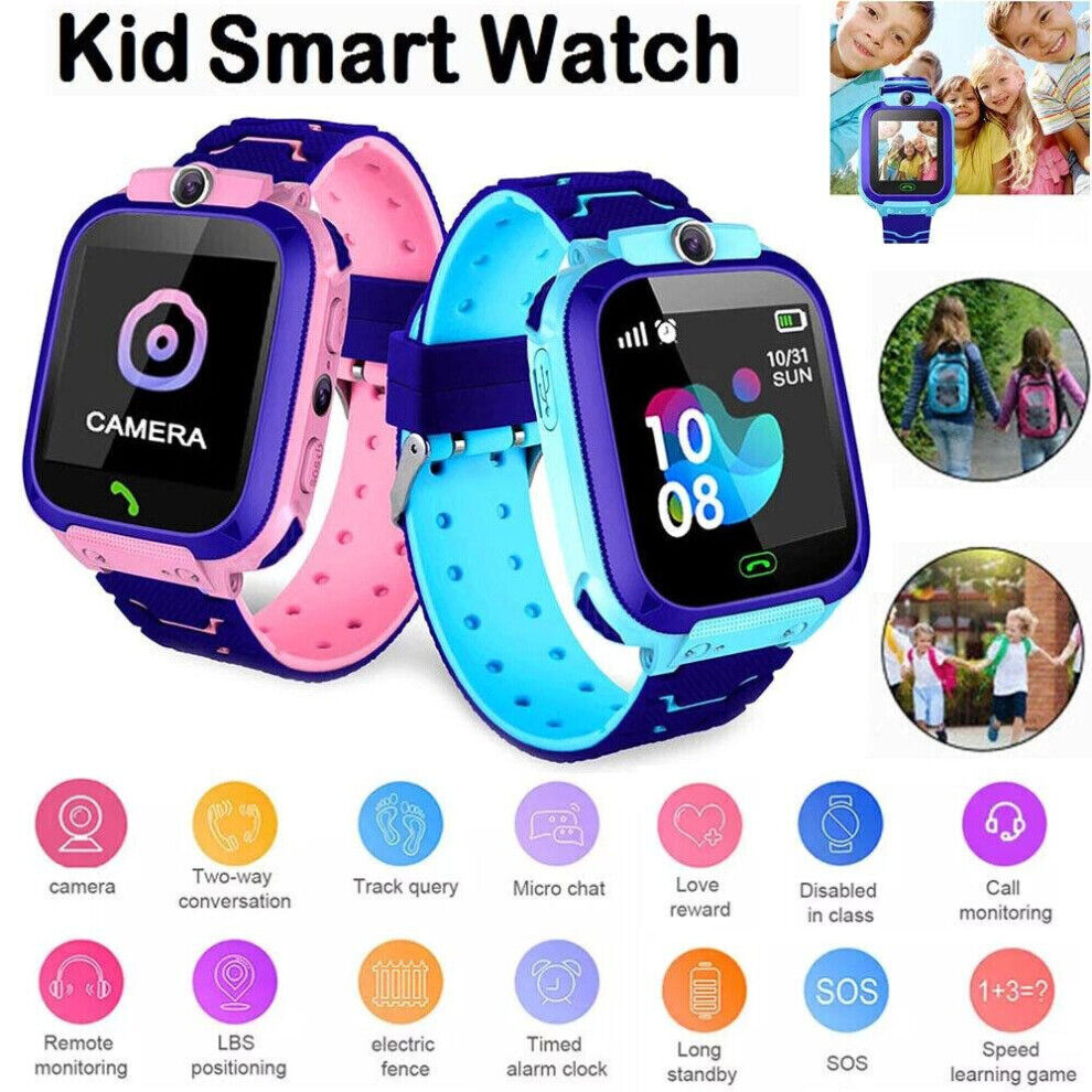 BestParnter (Blue) Kids Smart Watch Camera SIM GSM SOS Call Phone Game Watches Best Children