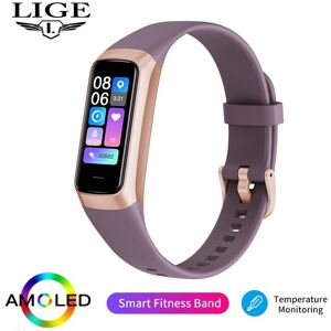 Maxpower (call reminder, purple) LIGE New Women Smart Watch Men Smartband Temperature Sma Maxpower (call reminder, purple) LIGE New Women Smart Watch Men Smartband Temperature Sma