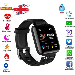 STOYOTU Smart Watch Men Women Fitness Tracker Blood Pressure Heart Rate Sport Watches UK STOYOTU Smart Watch Men Women Fitness Tracker Blood Pressure Heart Rate Sport Watches UK