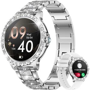 Chronus Silver Smart Watch for Women - Bluetooth Fitness Tracker Chronus Silver Smart Watch for Women - Bluetooth Fitness Tracker