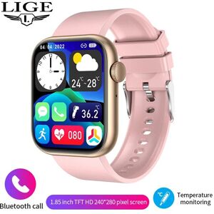 Aihontai Pink Blood Pressure Smart Watch Women Heart Rate Monitor Bluetooth Call Body Temp Aihontai Pink Blood Pressure Smart Watch Women Heart Rate Monitor Bluetooth Call Body Temp