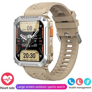 Aihontai Yellow Rugged Military Men Smart Watch - 2023 Waterproof IP67, Bluetooth Call Aihontai Yellow Rugged Military Men Smart Watch - 2023 Waterproof IP67, Bluetooth Call