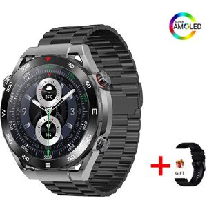 Aihontai (Black steel strip) For Huawei Watch Ultimate New Smart Watch Men NFC ECG+PPG Bl Aihontai (Black steel strip) For Huawei Watch Ultimate New Smart Watch Men NFC ECG+PPG Bl