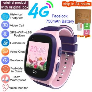 Aihontai (pink, Asia Version) Kids Smart Watch 4G GPS Wifi Video Call SOS Tracker IP67 Wa Aihontai (pink, Asia Version) Kids Smart Watch 4G GPS Wifi Video Call SOS Tracker IP67 Wa