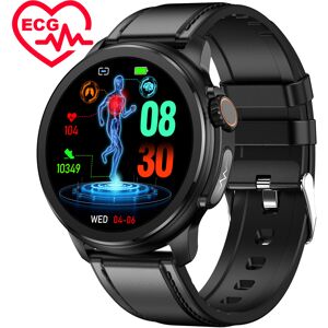 GOPLUSHTOY (Black Leather) Smart Watch Blood Glucose Lipid Uric Acid Monitor AMOLED Screen GOPLUSHTOY (Black Leather) Smart Watch Blood Glucose Lipid Uric Acid Monitor AMOLED Screen