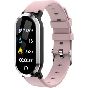 GreenZech (Silver + Pink) 0.96" TFT Color Screen Waterproof Smart Watch Heart Rate Fitness GreenZech (Silver + Pink) 0.96" TFT Color Screen Waterproof Smart Watch Heart Rate Fitness