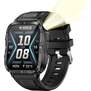 Chronus KT79 Smartwatch - Bluetooth, 100m Flashlight, 5ATM (Black) Chronus KT79 Smartwatch - Bluetooth, 100m Flashlight, 5ATM (Black)