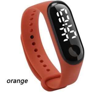 Maxpower (orange) 6 Color Led Digital Watch Touch Screen Wrist Watch Bracelet Sports Casu Maxpower (orange) 6 Color Led Digital Watch Touch Screen Wrist Watch Bracelet Sports Casu