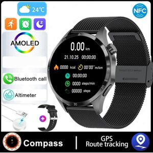 Maxpower (black, Silicone strap + Milan) 4 Smart Watch Men Watch 4 Pro Amoled Hd Screen B Maxpower (black, Silicone strap + Milan) 4 Smart Watch Men Watch 4 Pro Amoled Hd Screen B