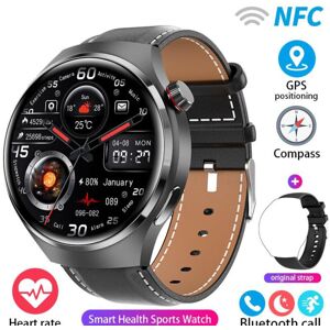 Maxpower (black, leather strap) Zodvboz Nfc Smart Watch Men Watch 4 Pro Amoled Hd Screen Maxpower (black, leather strap) Zodvboz Nfc Smart Watch Men Watch 4 Pro Amoled Hd Screen