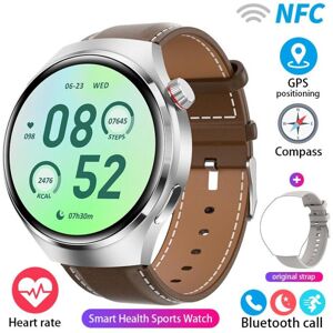Maxpower (brown, leather strap) Zodvboz Nfc Smart Watch Men Watch 4 Pro Amoled Hd Screen Maxpower (brown, leather strap) Zodvboz Nfc Smart Watch Men Watch 4 Pro Amoled Hd Screen