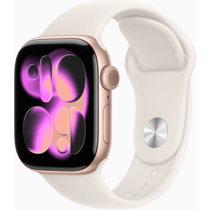 Apple Watch Series 11 GPS 42mm Rose Gold Aluminium MEU04 S/M Light Blush Sport B Apple Watch Series 11 GPS 42mm Rose Gold Aluminium MEU04 S/M Light Blush Sport B