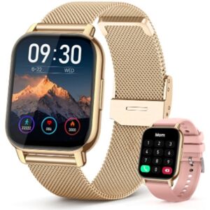 VEANXIN Smart Watch for Women 1.85'' HD LCD Bluetooth Smartwatch for Android and iOS Gol VEANXIN Smart Watch for Women 1.85'' HD LCD Bluetooth Smartwatch for Android and iOS Gol